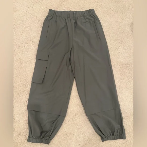 Tibi Wilt Jogger Tropical Wool in Dark Stone size L - Picture 1 of 3